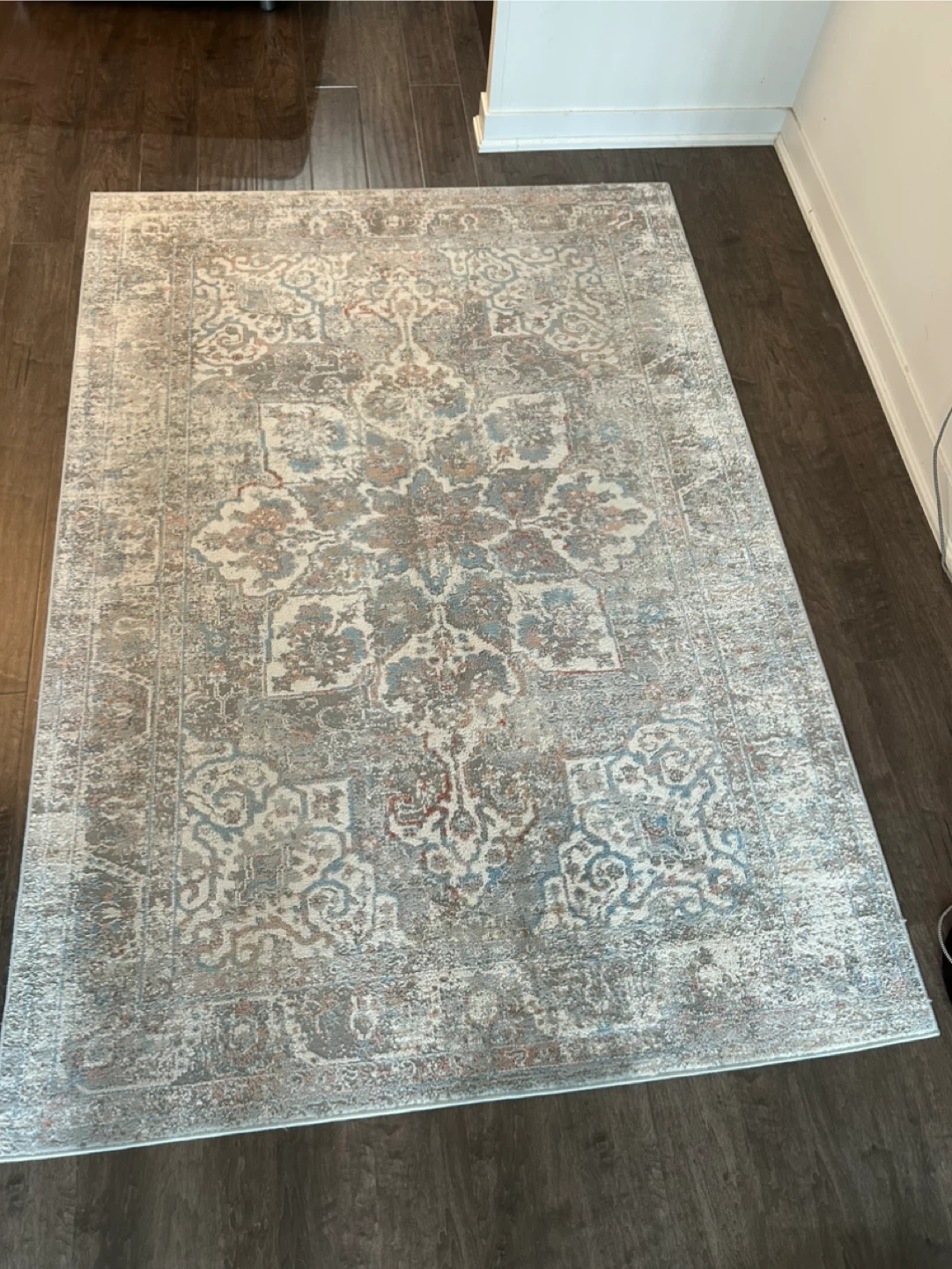 Paisley Area Rug - Neutral Tones - photo 2