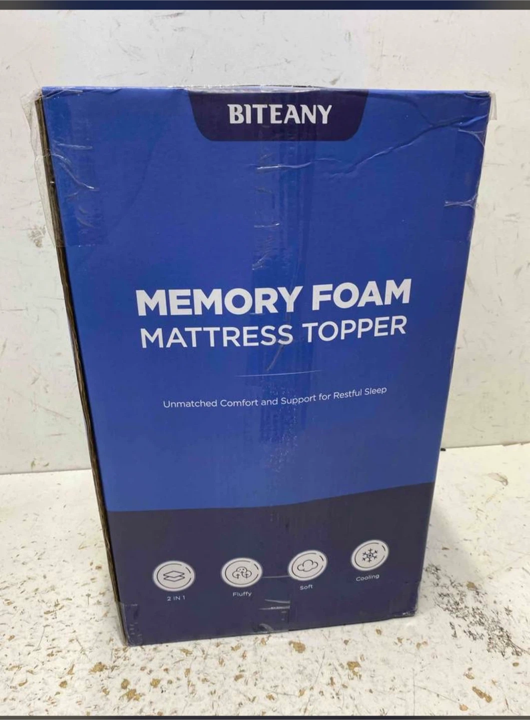 Biteany Memory Foam Mattress Topper - New in Box! - photo 2