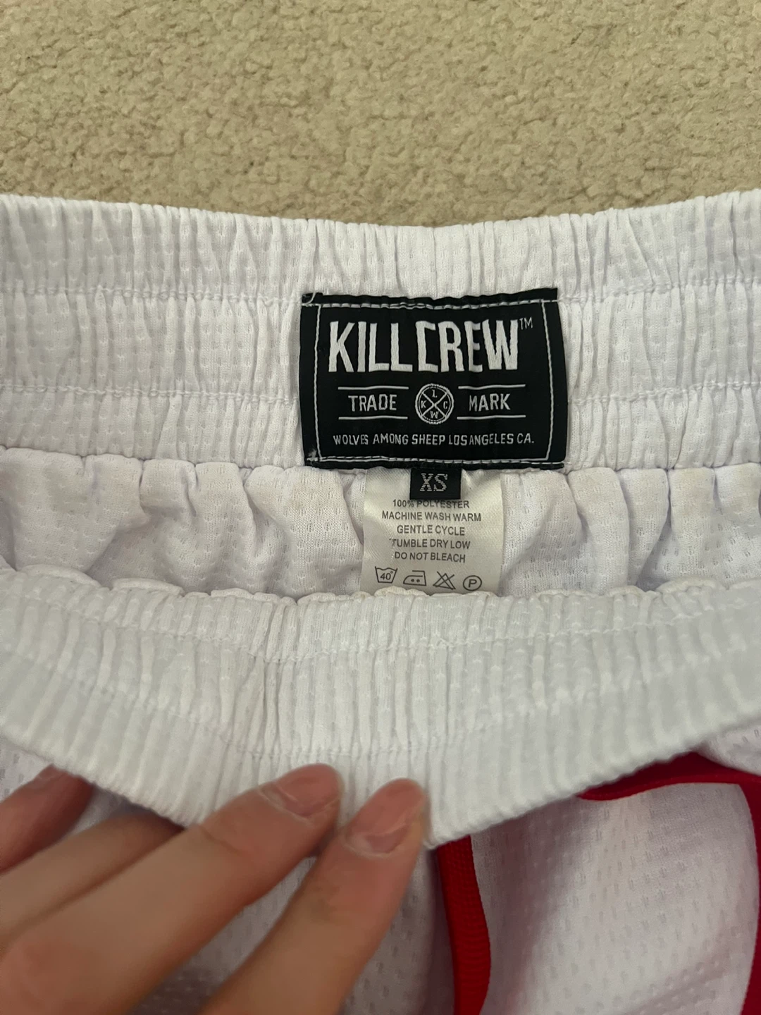 KILLCREW White Flame Shorts - Size XS - photo 2