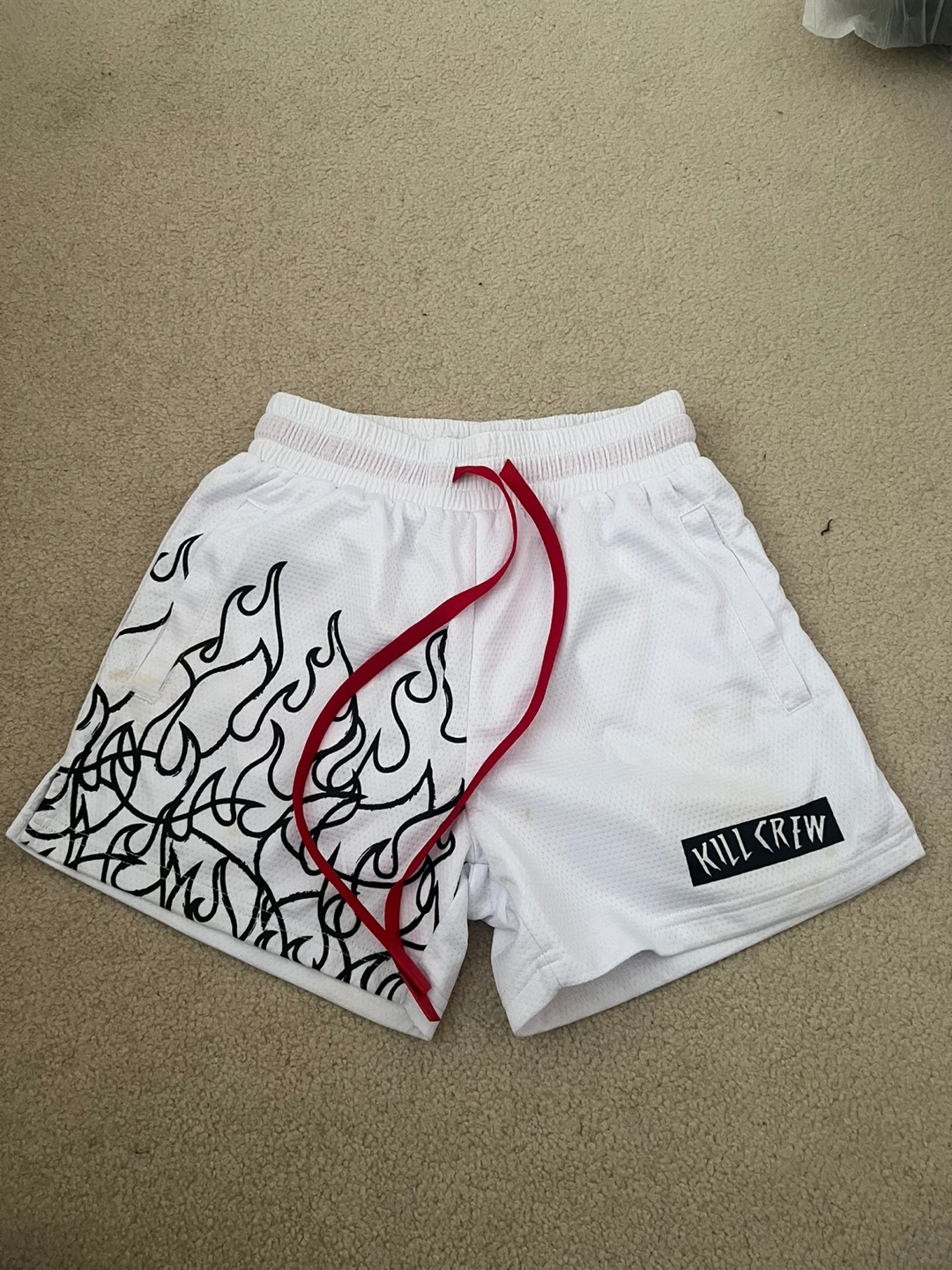 KILLCREW White Flame Shorts - Size XS