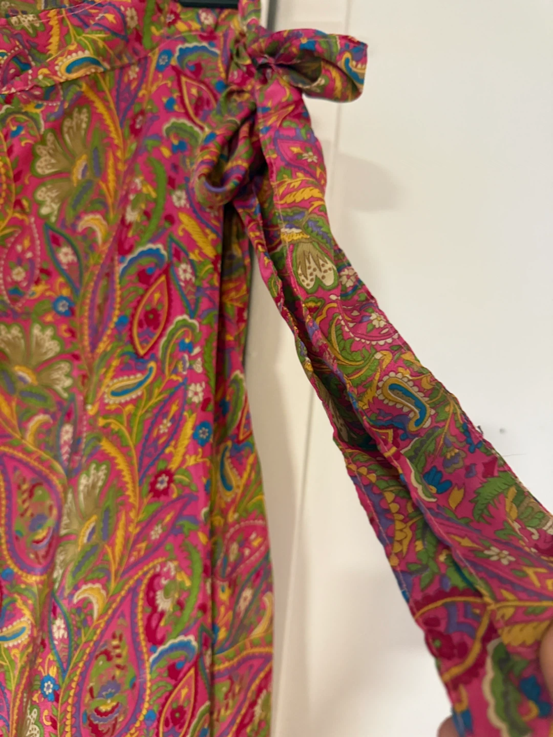 100% Silk Crepe wrap Skirt - photo 3