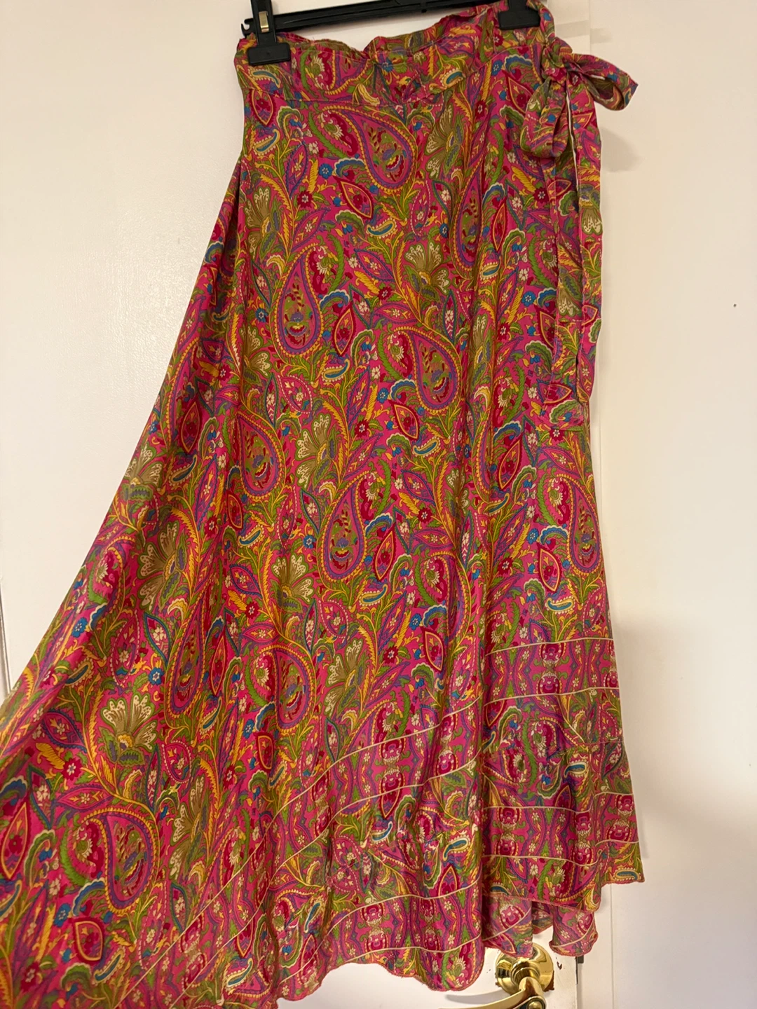 100% Silk Crepe wrap Skirt