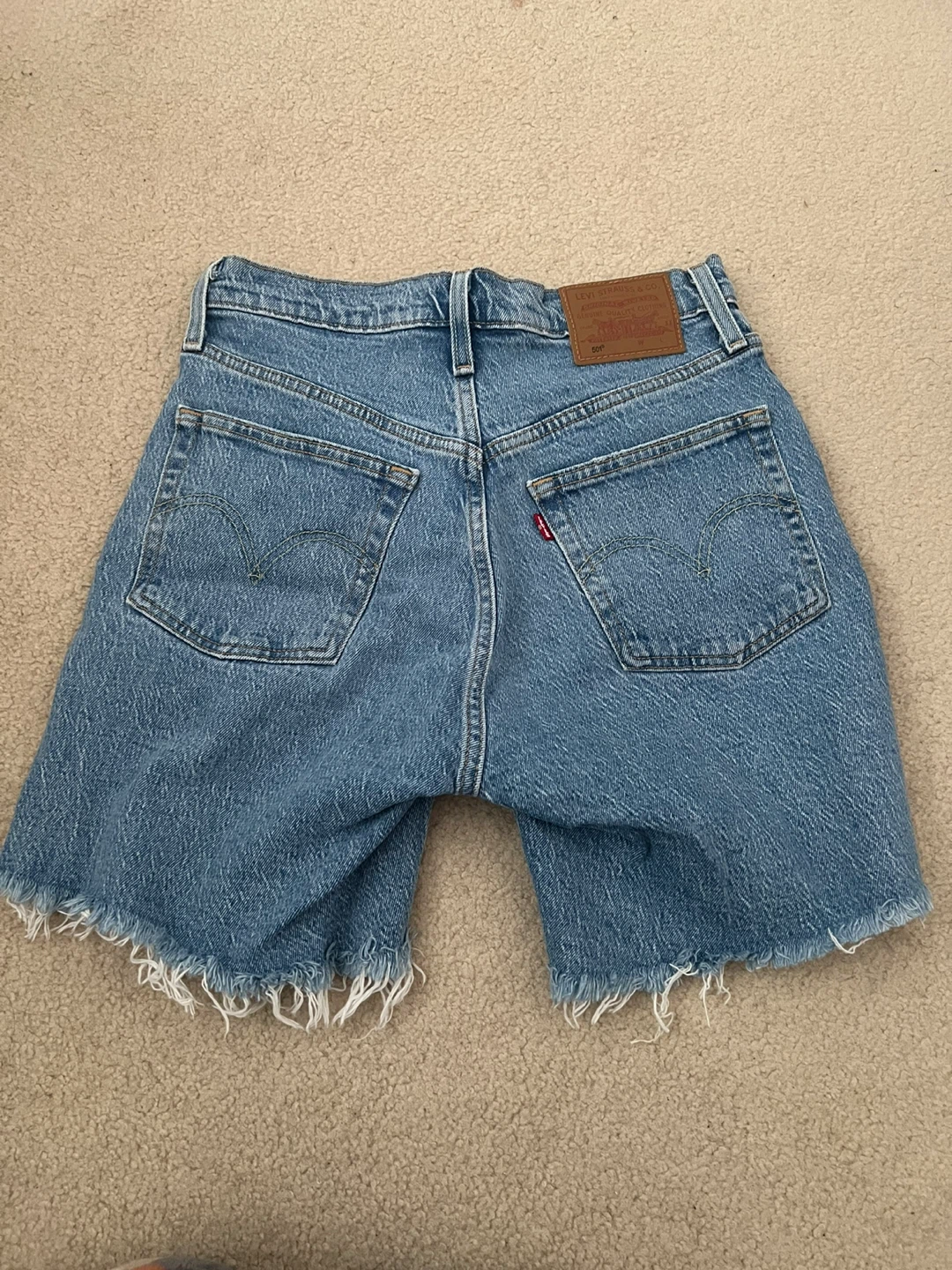Levi's Premium High-Waisted Denim Shorts - Size 26 - photo 2