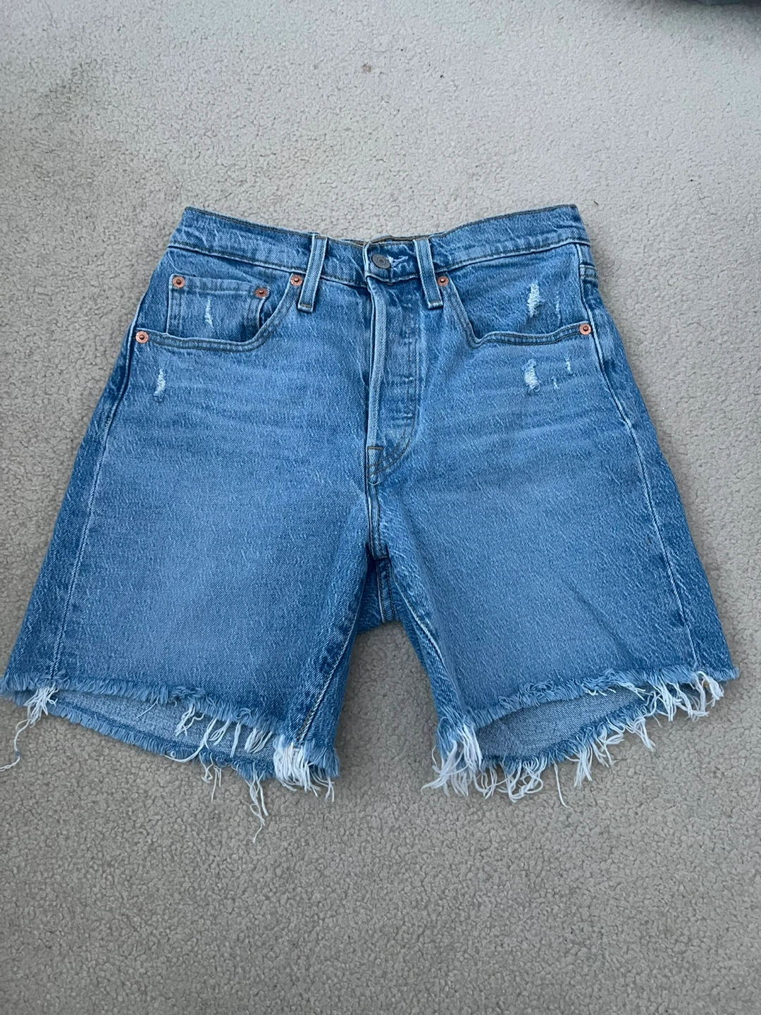 Levi's Premium High-Waisted Denim Shorts - Size 26