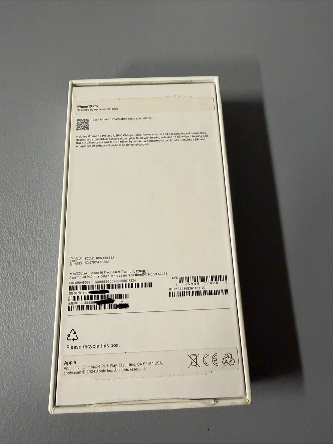 iPhone 16 Pro Desert Titanium (Box Only) - photo 3