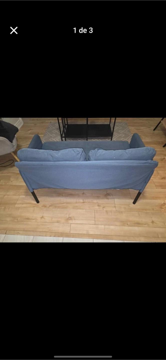 Blue Loveseat Sofa