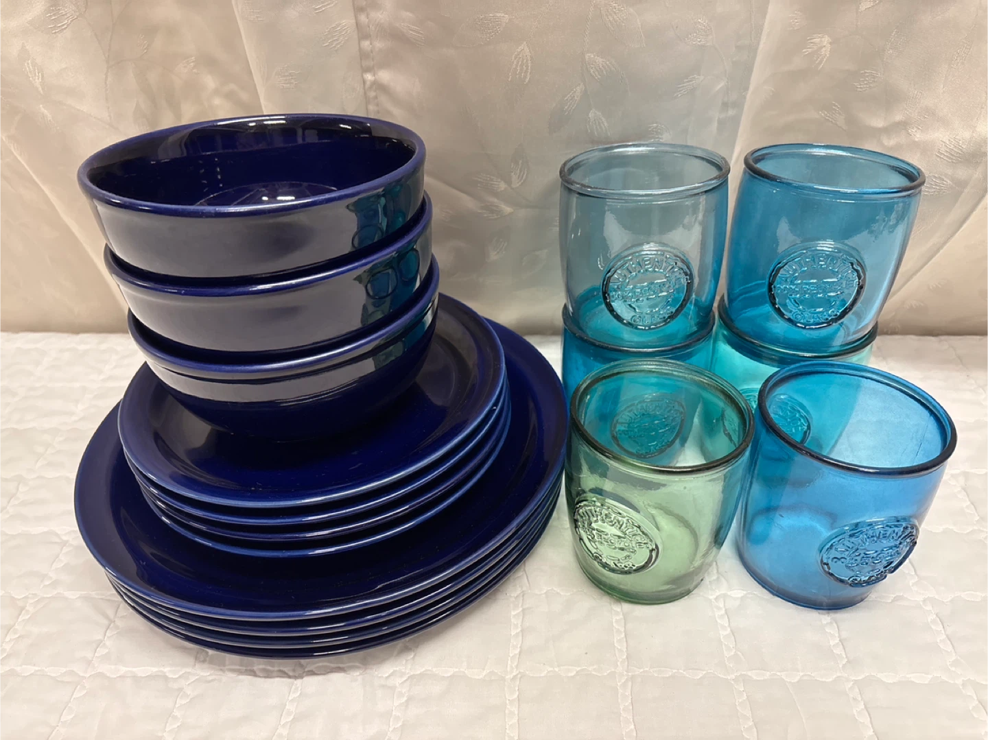 Mainstays Classic Blue Dishes Set - photo 5