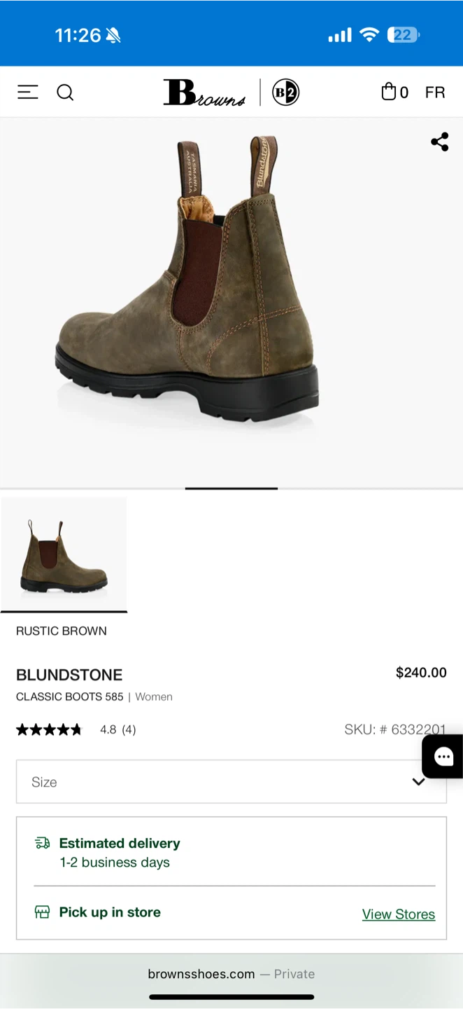 Blundstone Classic Boots 585 - Rustic Brown - photo 5