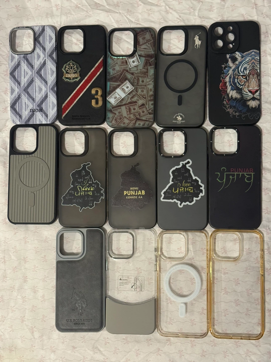 Variety of iPhone 15 pro max Cases - Dior, Polo & More!