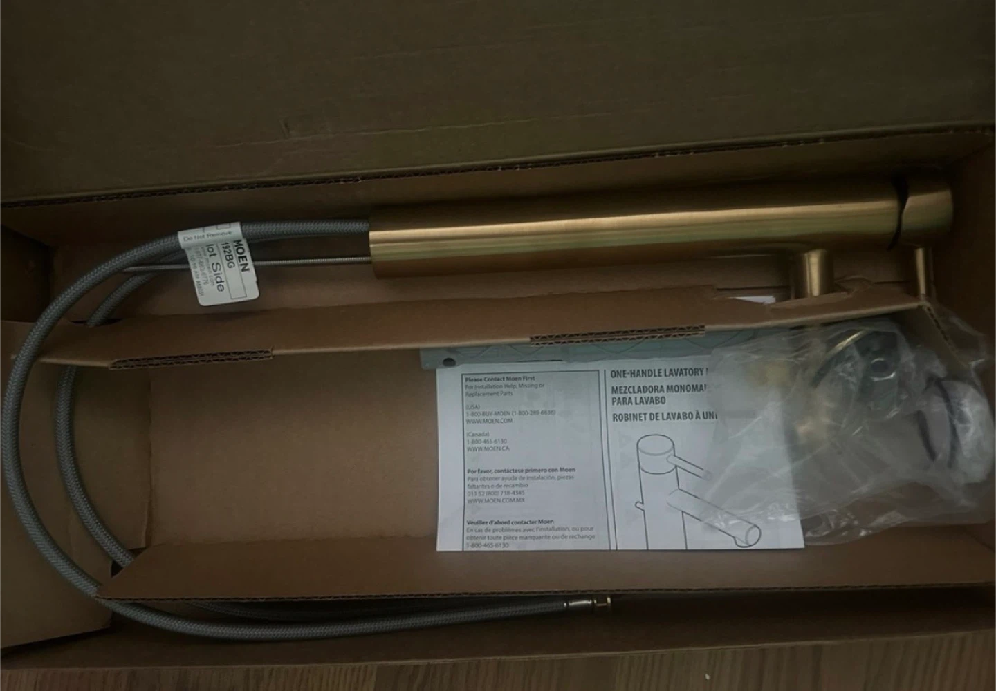 Moen Align 61922BG Brushed Gold One-Handle Faucet