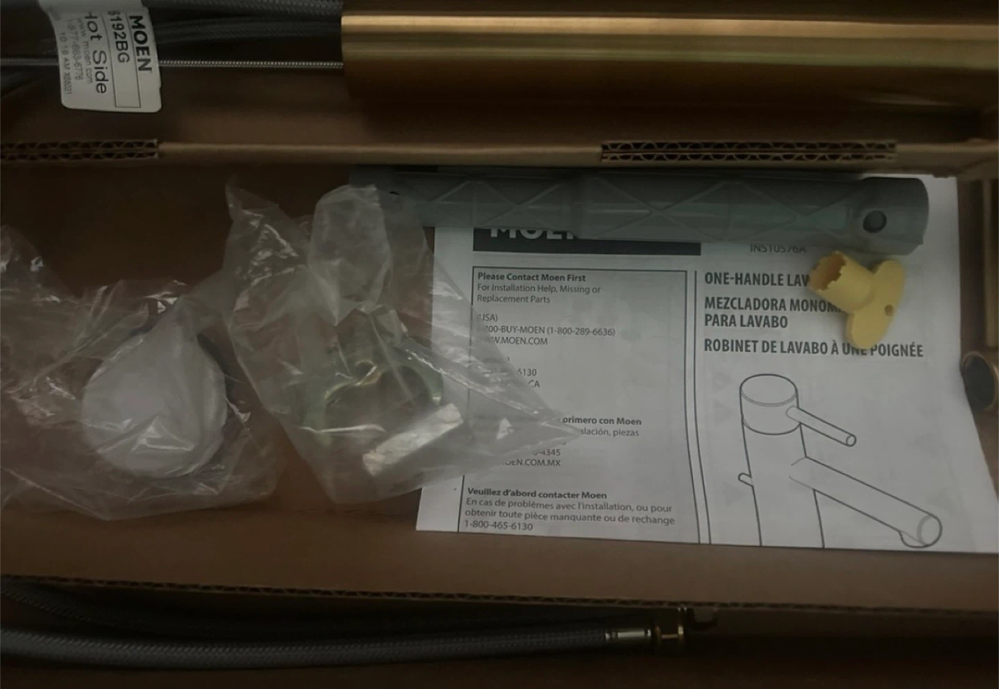 Moen Align 61922BG Brushed Gold One-Handle Faucet - photo 3