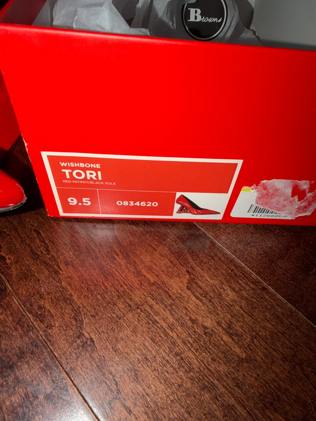 Browns Wishbone Tori Red Patent Heels - Size9.5🏆 - photo 5