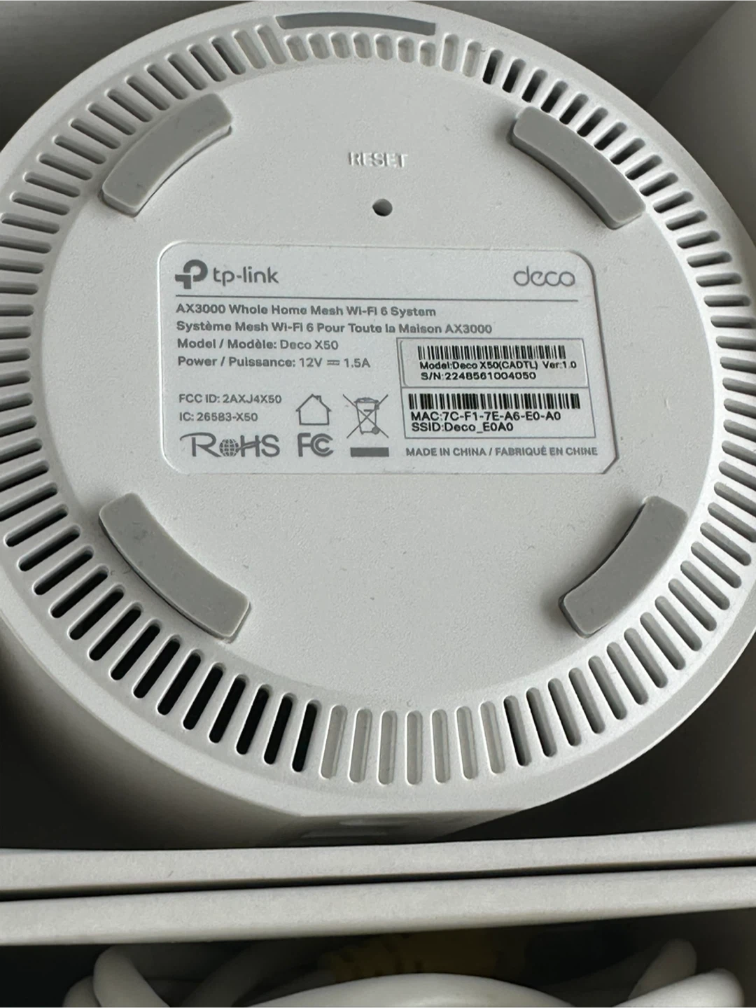 2 pods - TP-Link Deco X50 AX3000 Whole Home Mesh WiFi 6 System - photo 3