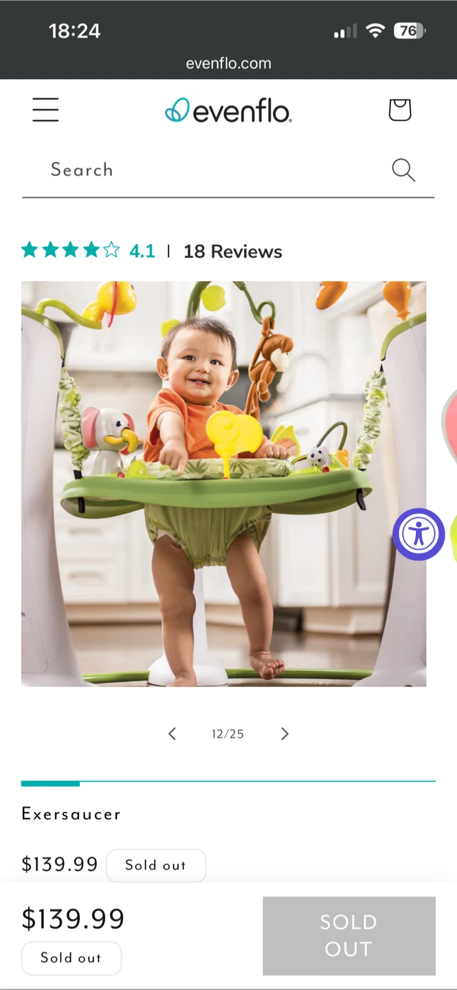Evenflo Safari Friends Activity Center Exersaucer