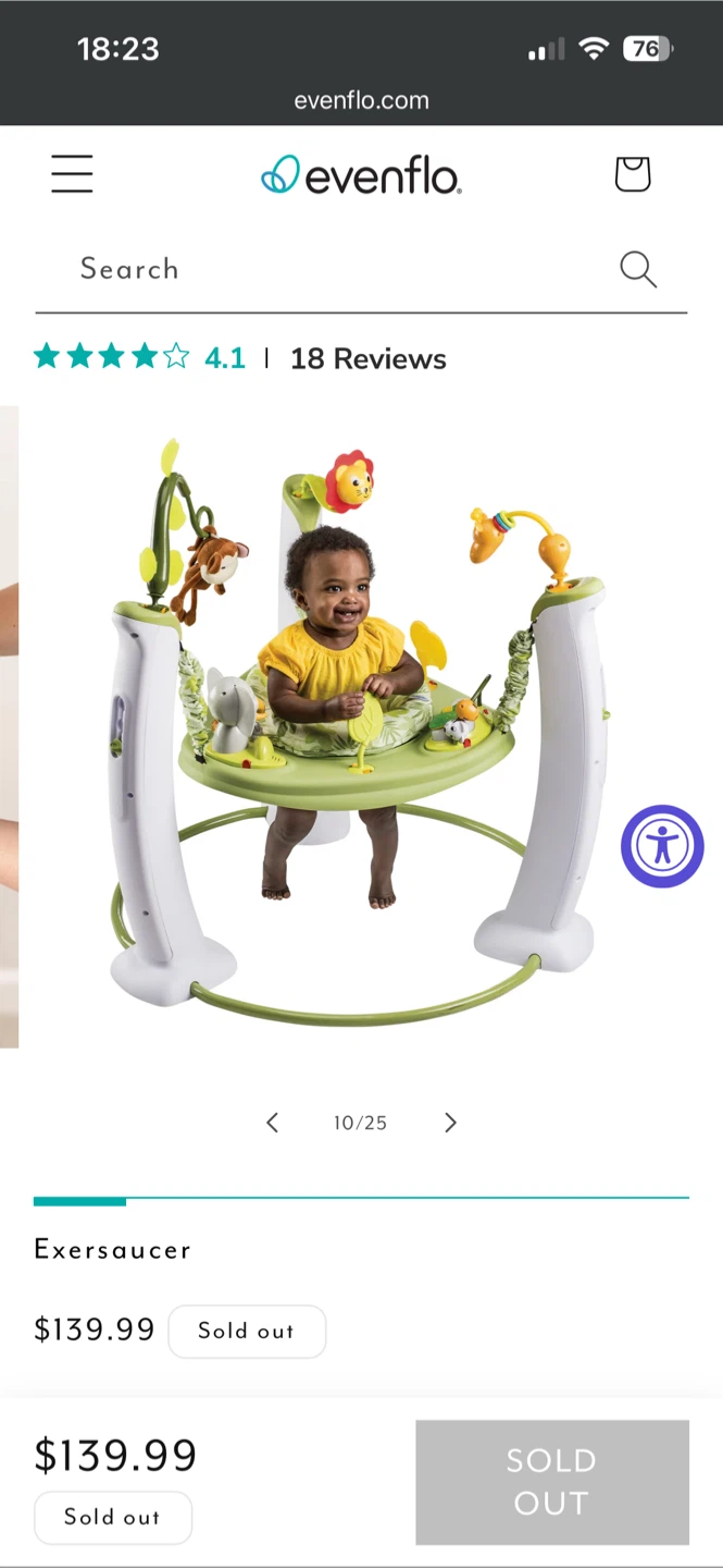 Evenflo Safari Friends Activity Center Exersaucer - photo 4