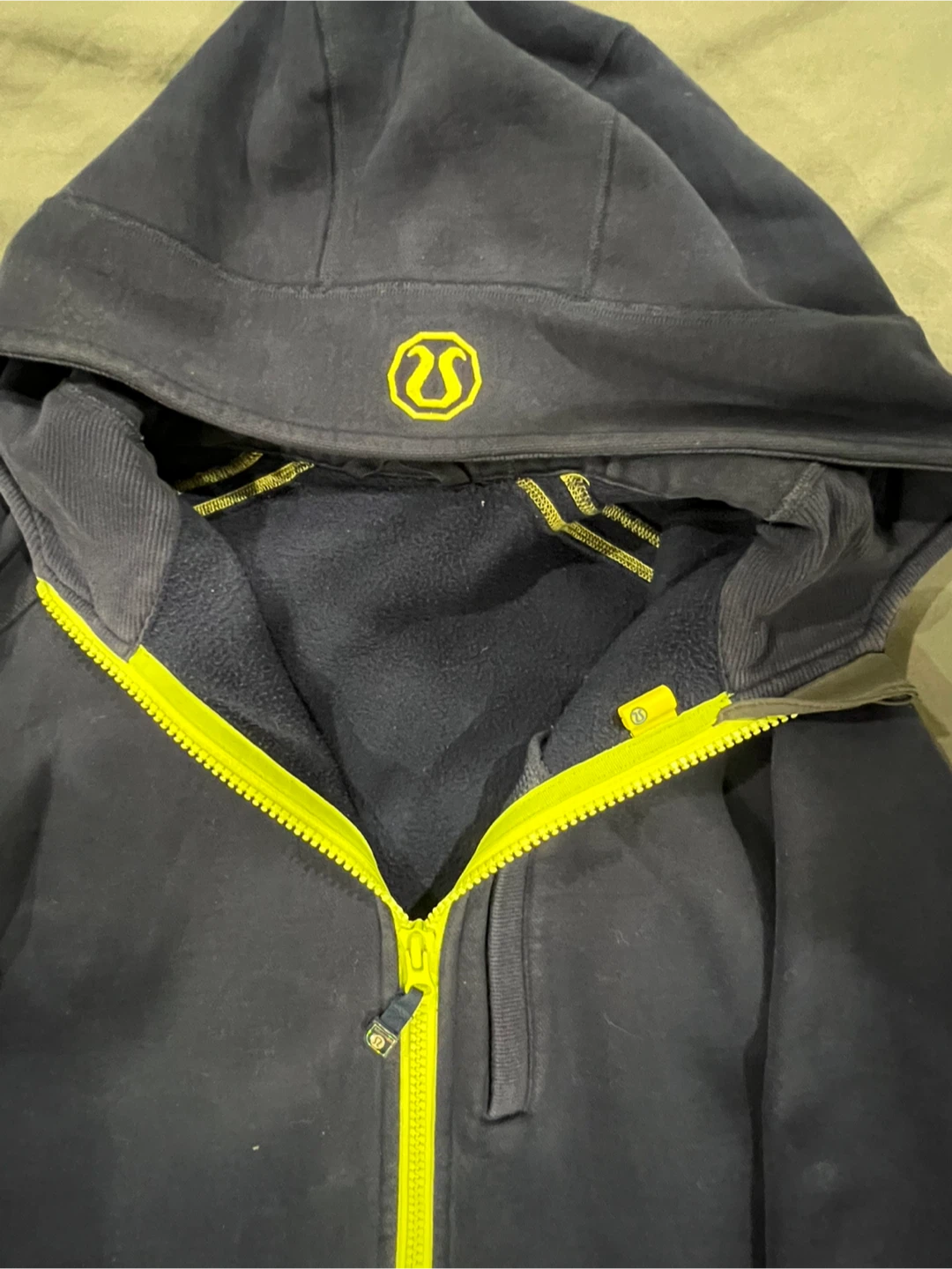 Lululemon Hoodie, Navy Blue & Yellow - photo 5