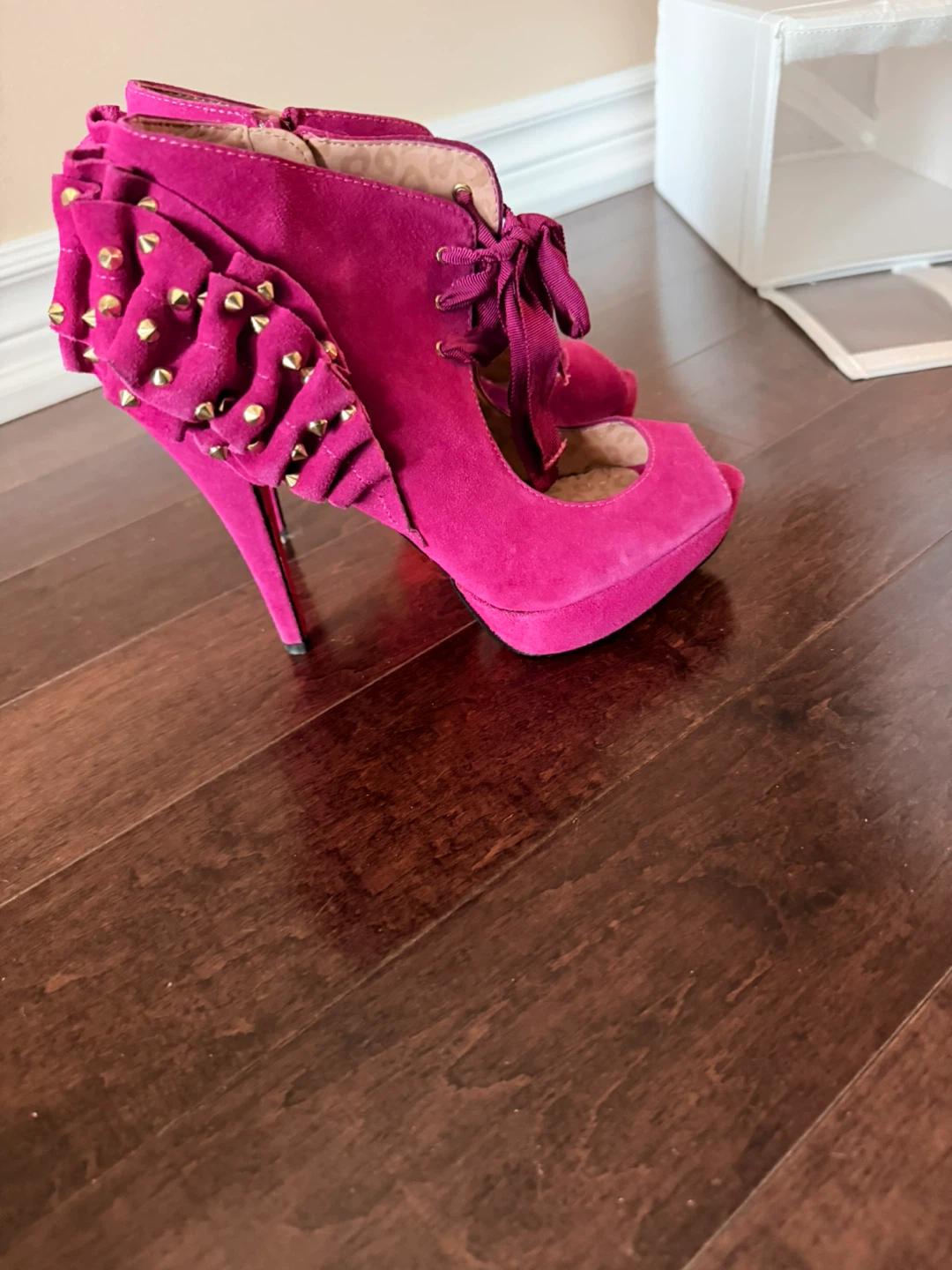 Betsey Johnson Pink Suede Heels, Size 9🏆 - photo 2