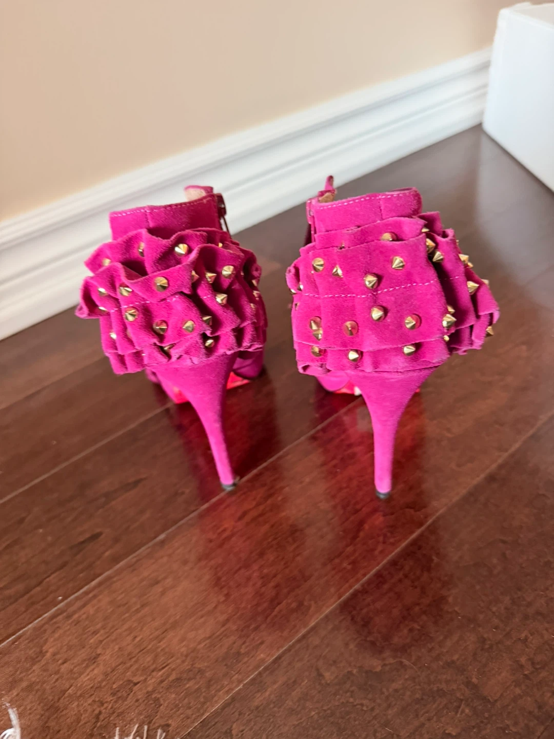 Betsey Johnson Pink Suede Heels, Size 9🏆 - photo 3
