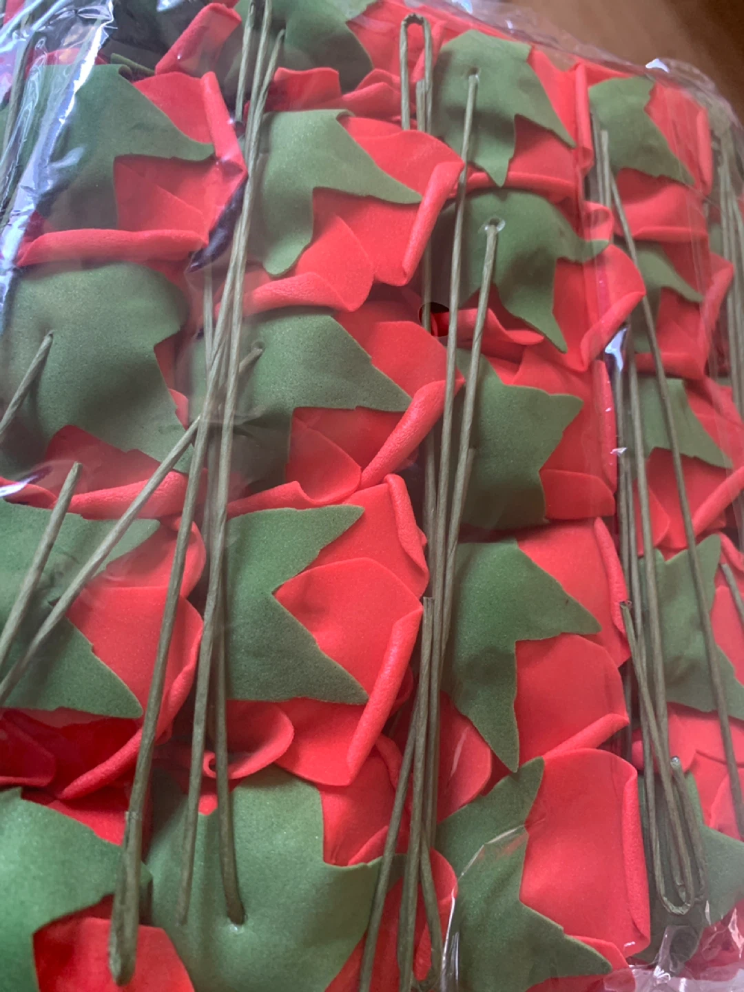 Red Artificial Roses - New in Package - photo 3