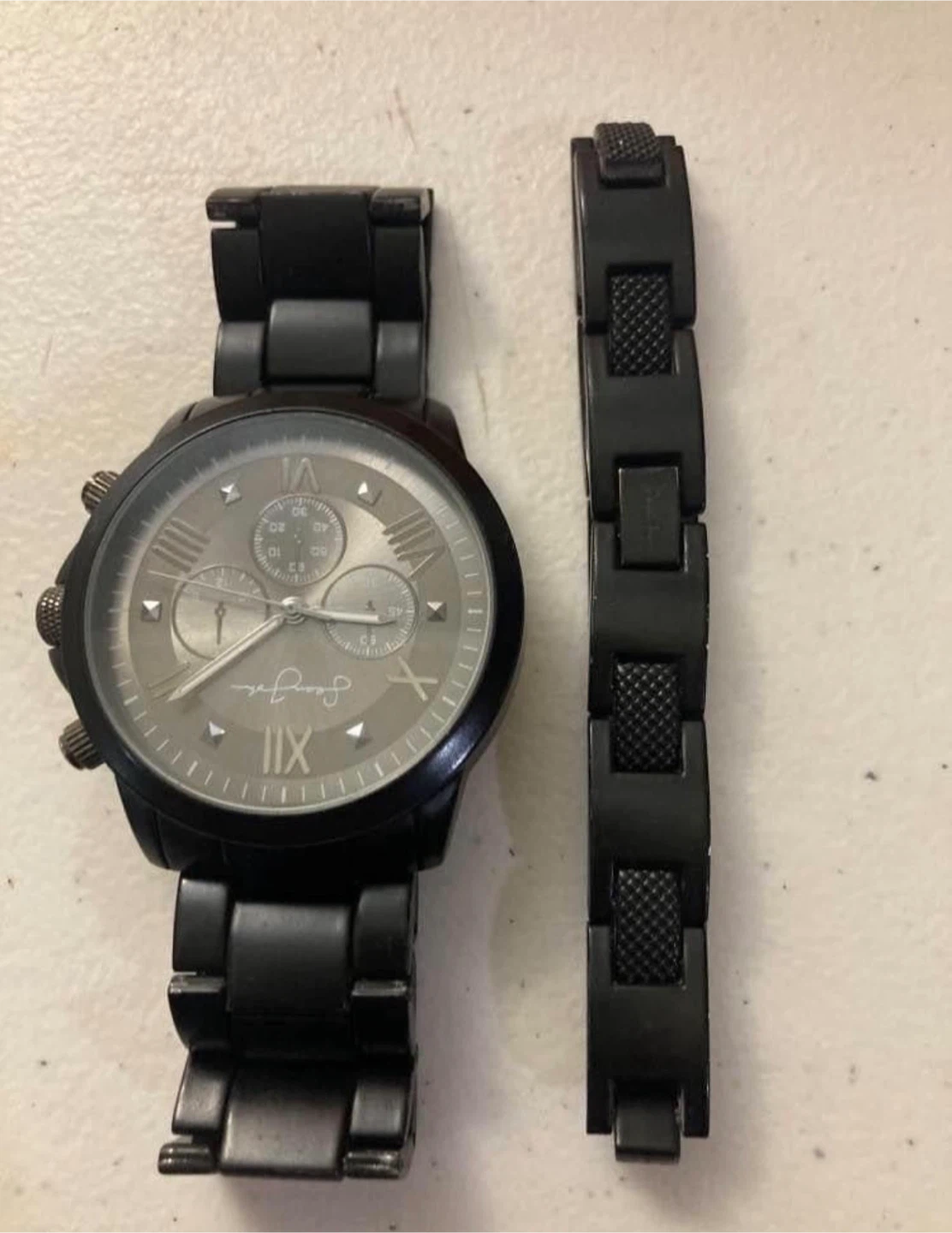 Sean John Black Watch & Bracelet with Extra Link - photo 3
