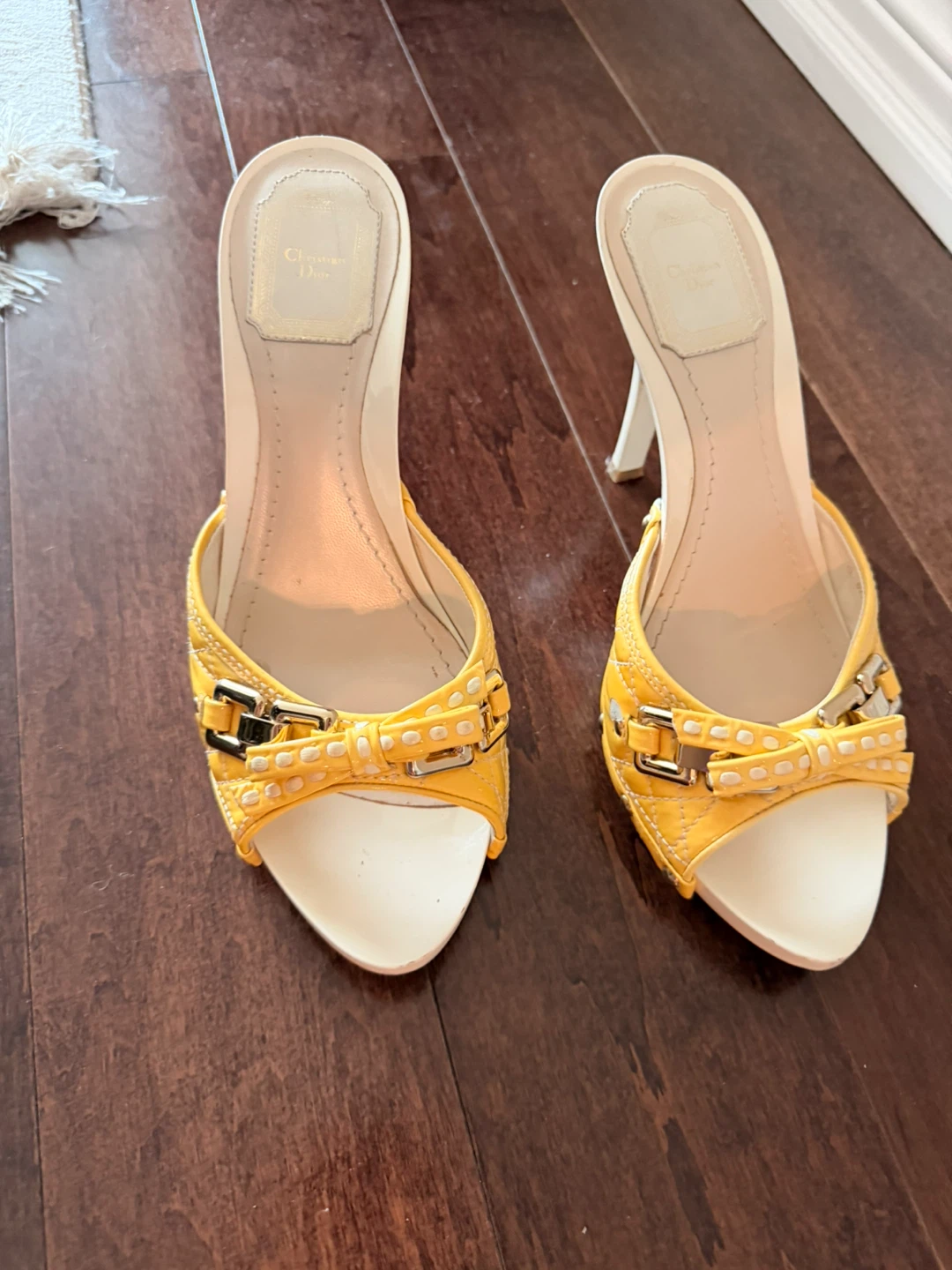 Christian Dior Yellow Heels