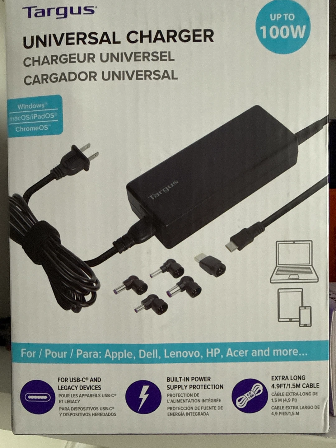 Targus Universal 100W Charger - New in Box