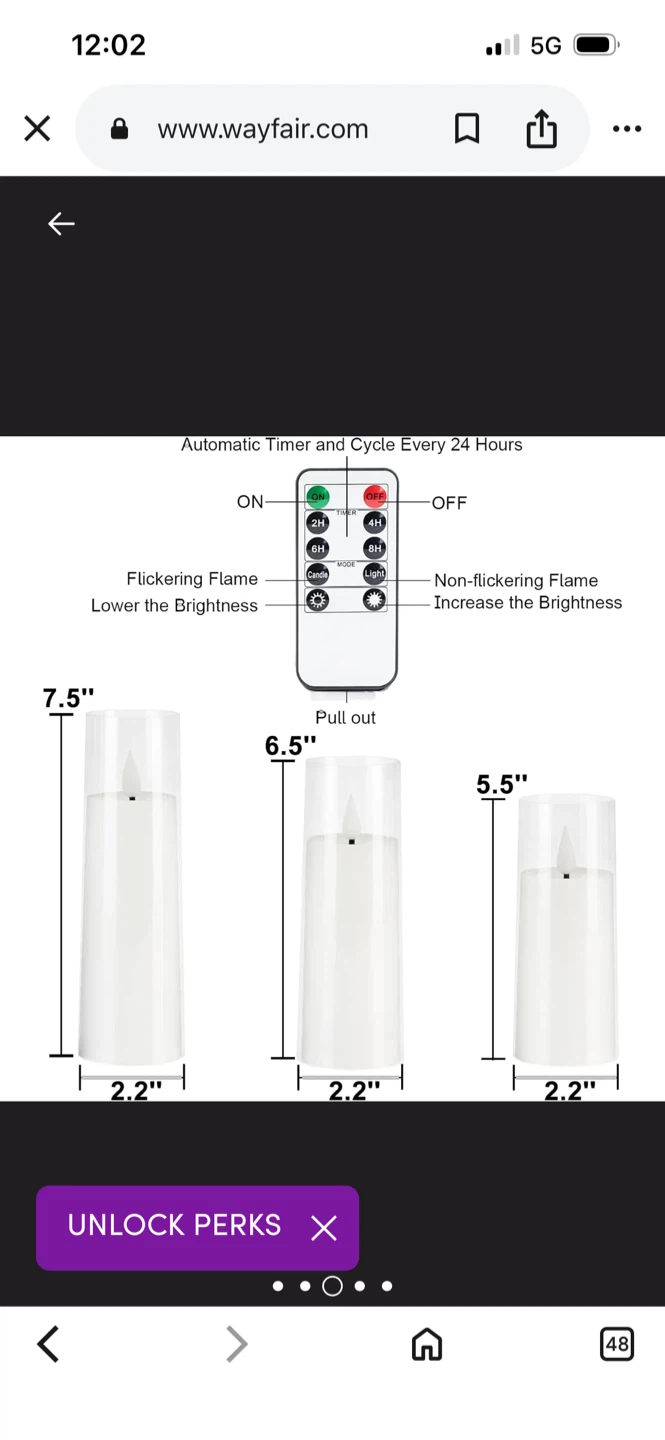 New 9 Flameless Candles with Remote - photo 3