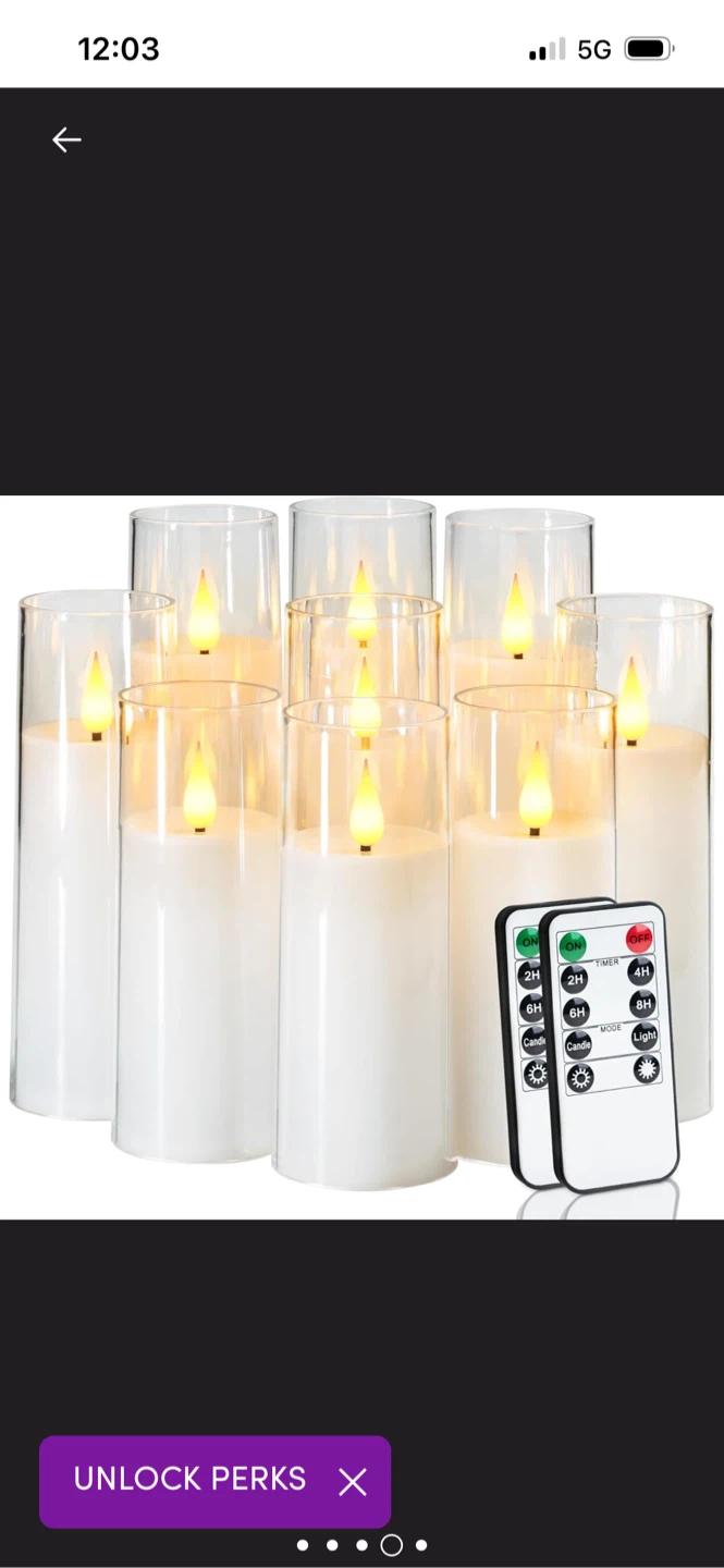 New 9 Flameless Candles with Remote - photo 5