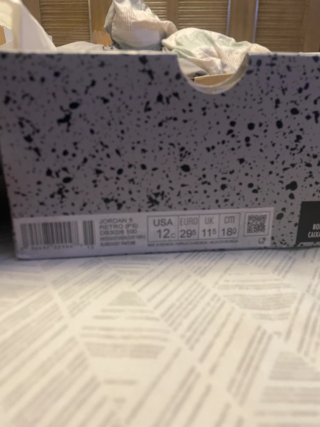 Jordan 5 Retro (PS) Size 12C - photo 2