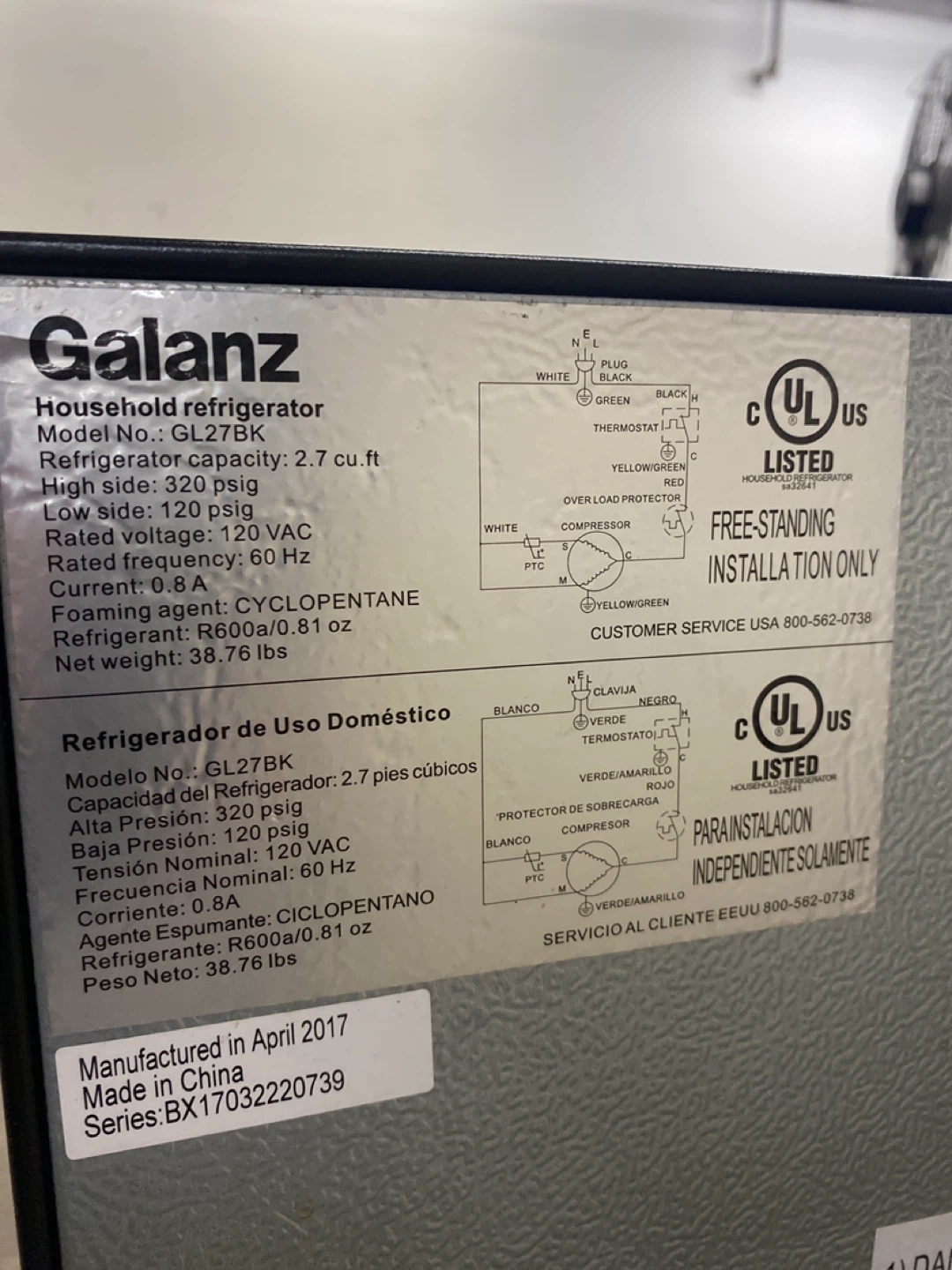 Galanz mini fridge - photo 4