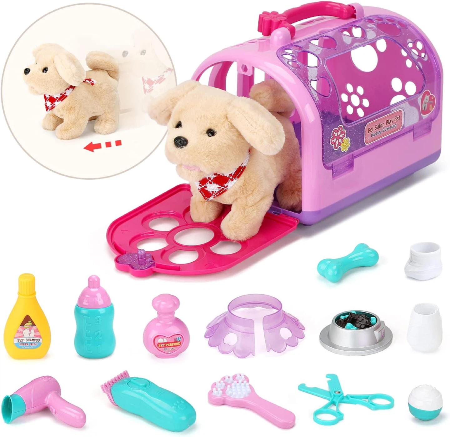 Brand new sealed Pet Care Toy Kit with Animated Plushie