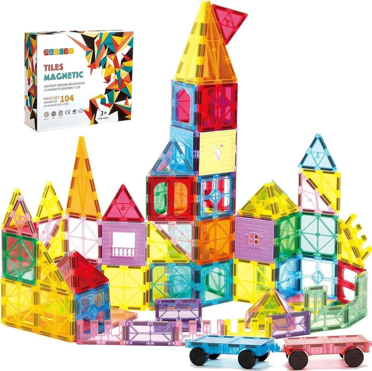 Clixo Tiles Magnetic 104-Piece Set