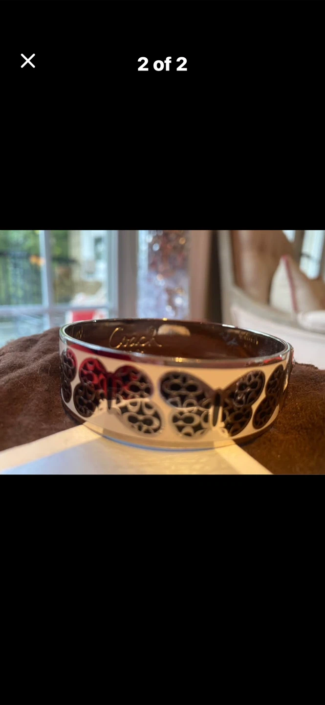 🦋Coach Metallic Butterfly Bangle Bracelet - photo 2