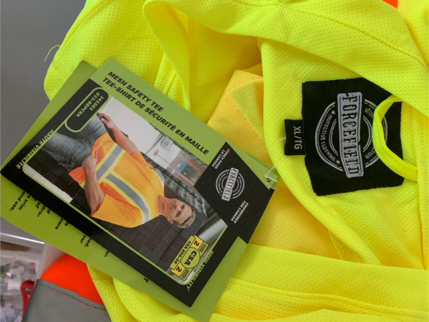 Forcefield Safety Tee - XL/16 Hi-Vis - photo 3