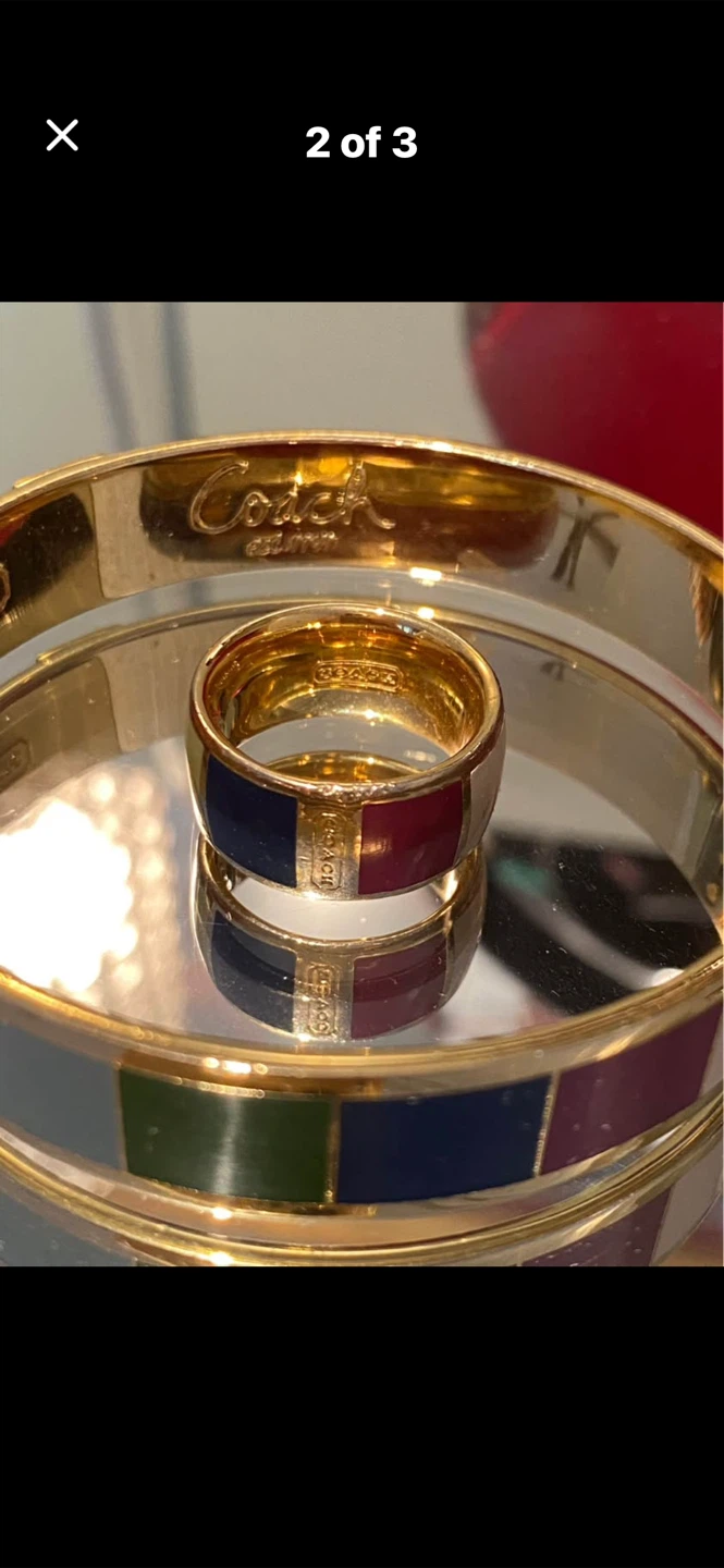 ✨Classic Coach Bangle and Ring Set - photo 2