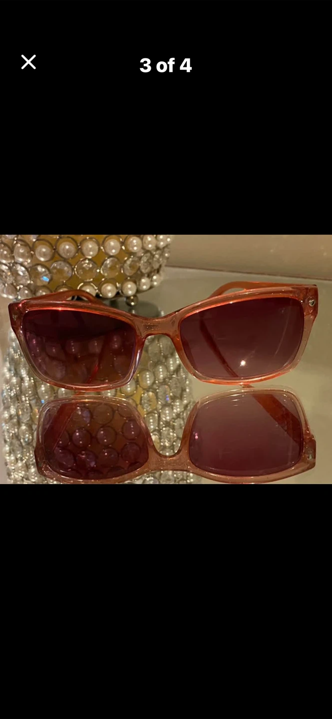 💖Classic Pink Coach Sunglasses with Case - photo 3