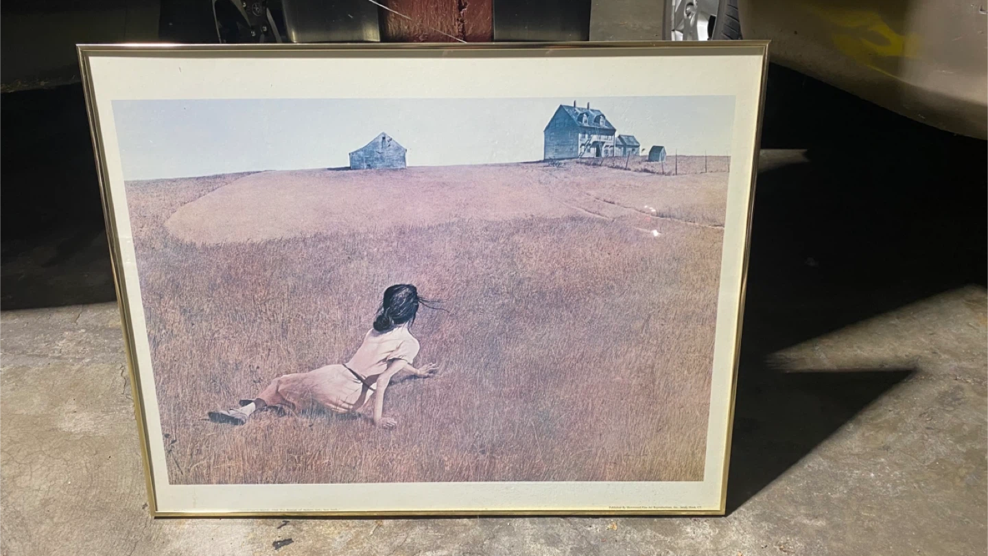 Framed Andrew Wyeth Print