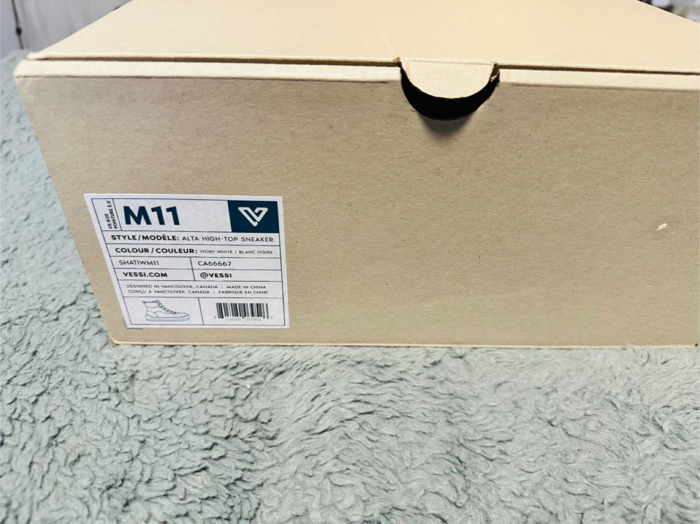 Vessi Alta High-Top Sneaker, Ivory White, M11, New in Box - photo 2
