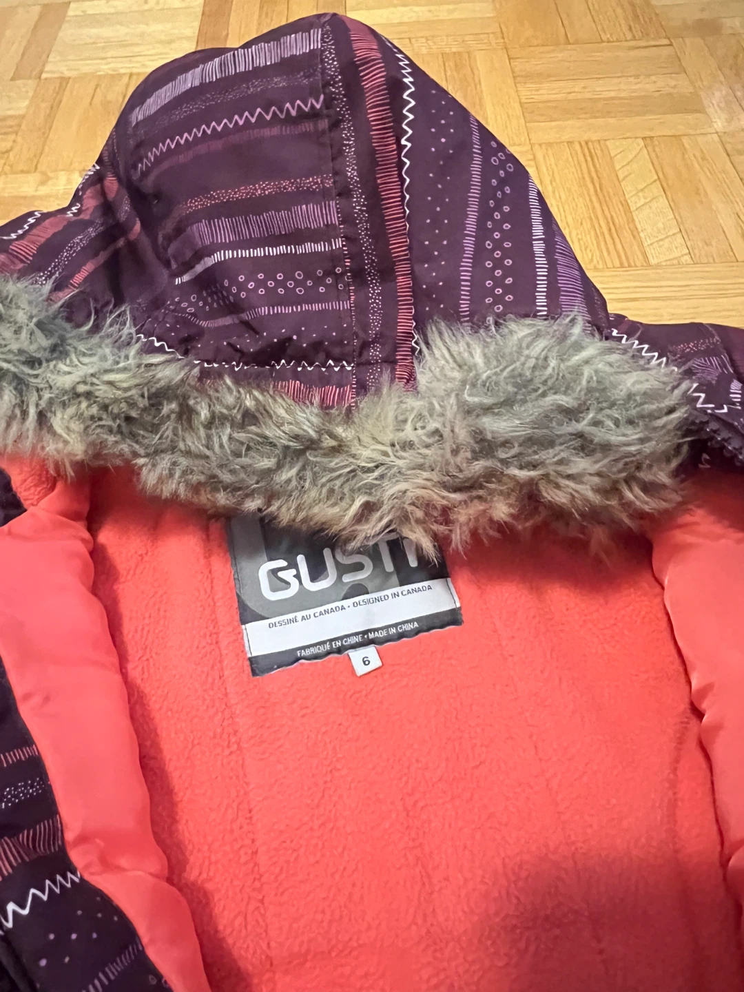 Gusti Kids' Winter Jacket - Size 6 - photo 5