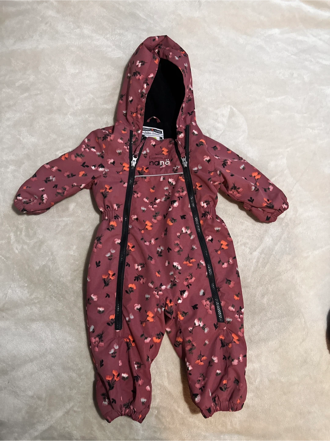 Nona Floral Snowsuit - Size 9M