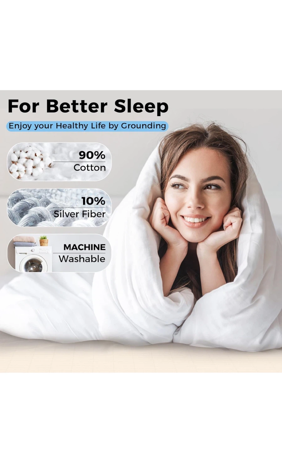 Grounding Sheet - Healthy Sleep 27"x52" - photo 3