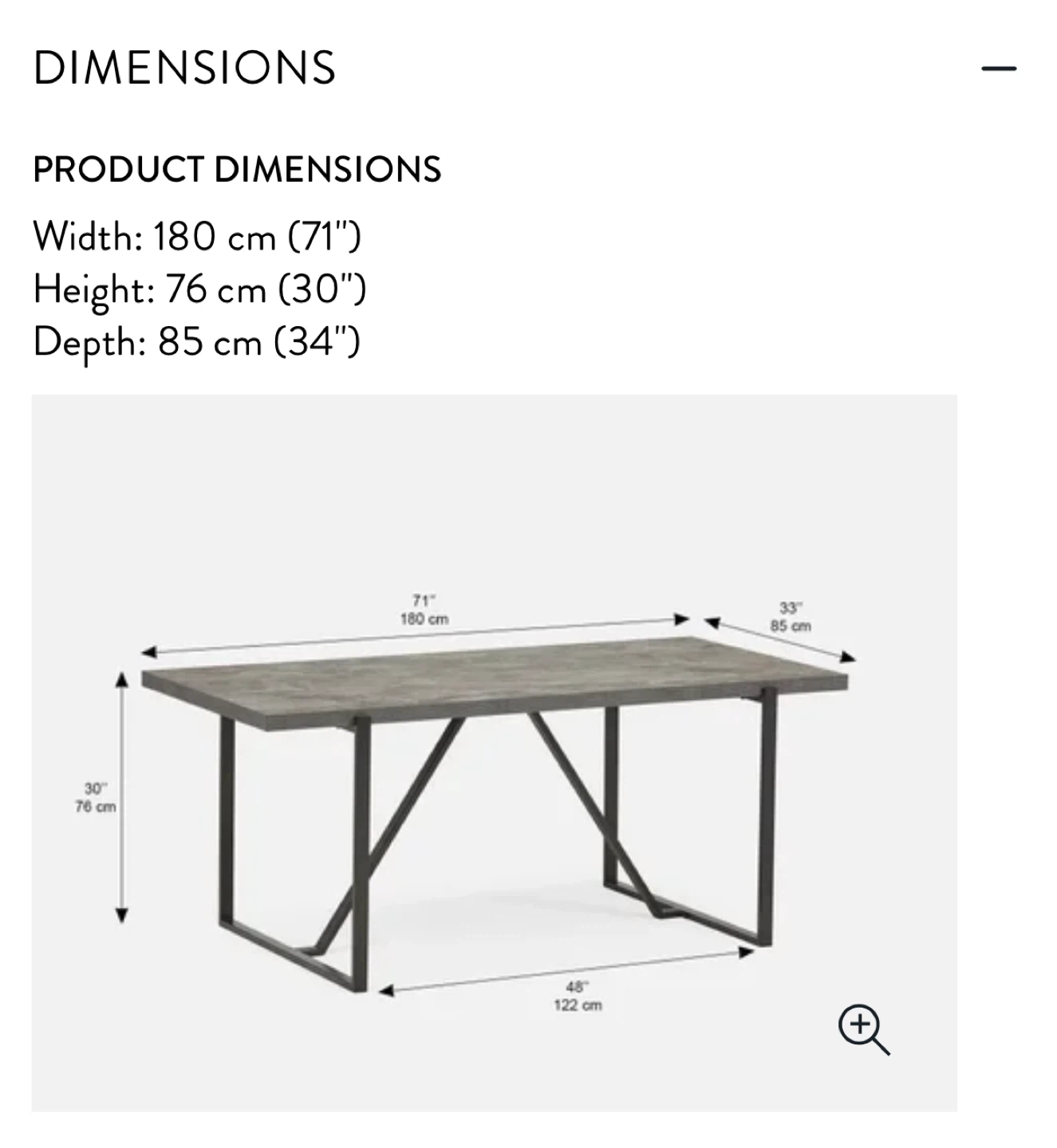 Structube Dining Table with 4 Chairs - Grey Marble - photo 4