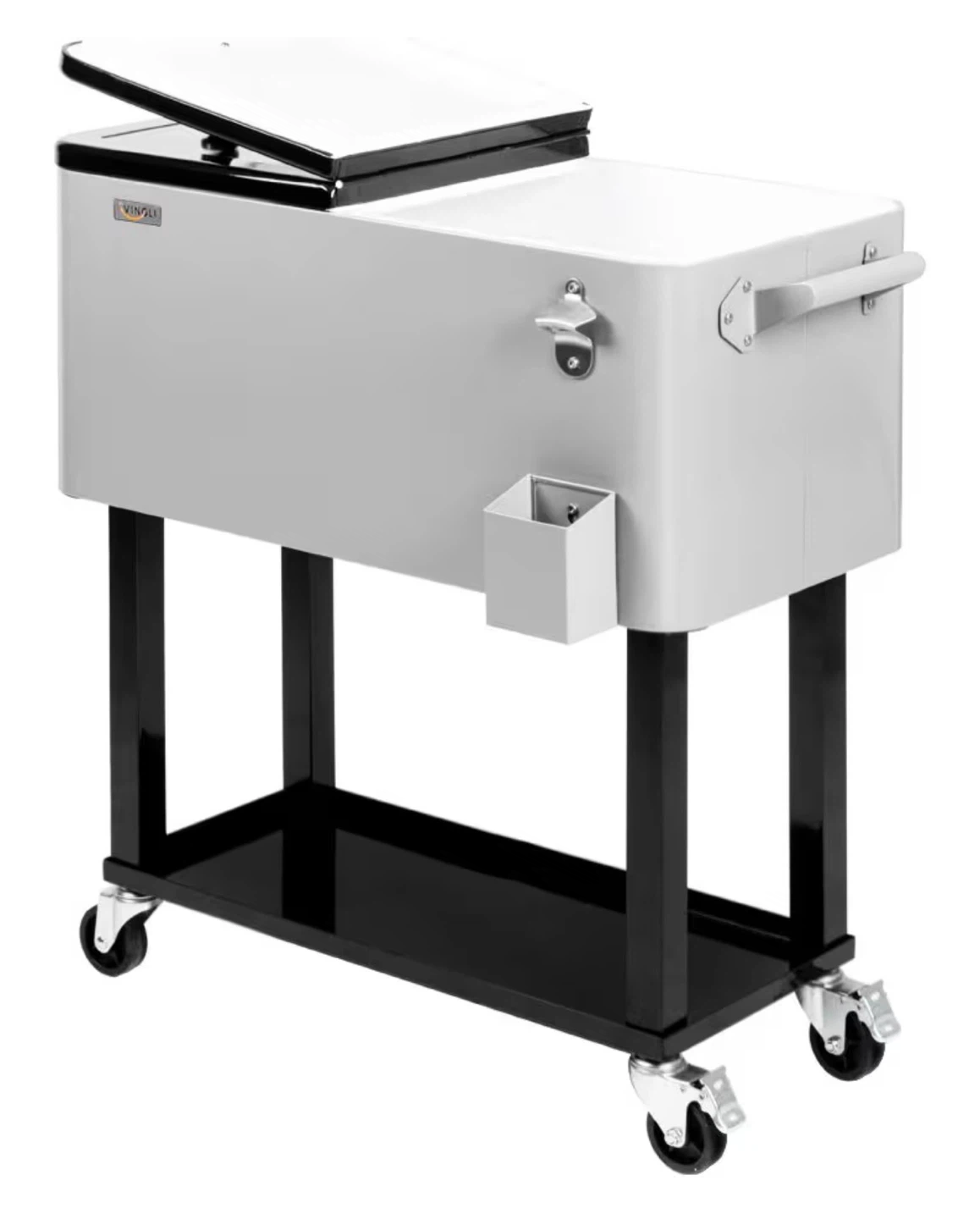 VINGLI Rolling Cooler Cart - 48-Hour Cooling