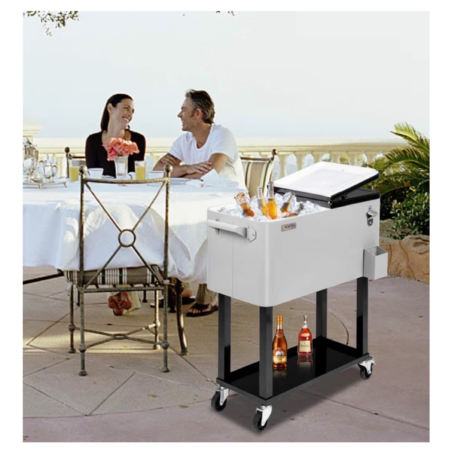 VINGLI Rolling Cooler Cart - 48-Hour Cooling - photo 5