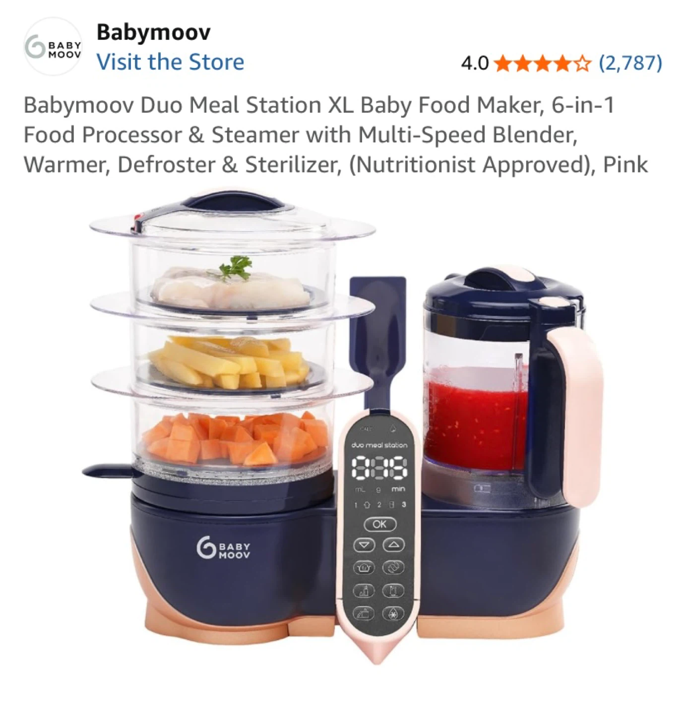 Babymoov Duo Meal Station XL Baby Food Maker