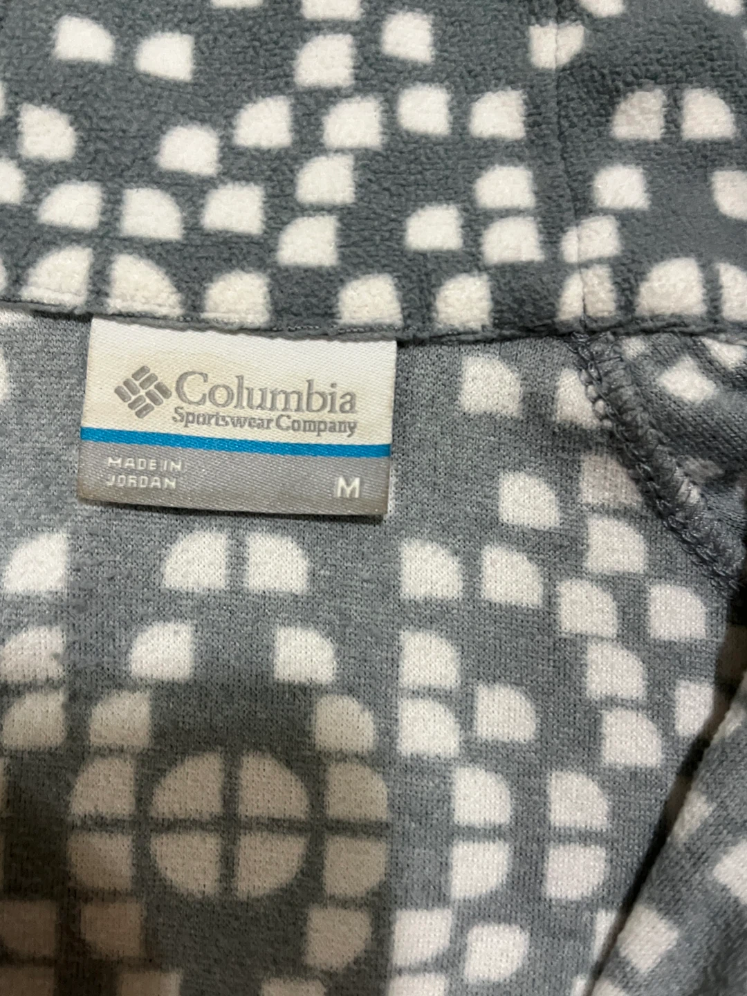 Columbia women’s medium quarter zip fleece pullover, grey white - photo 3
