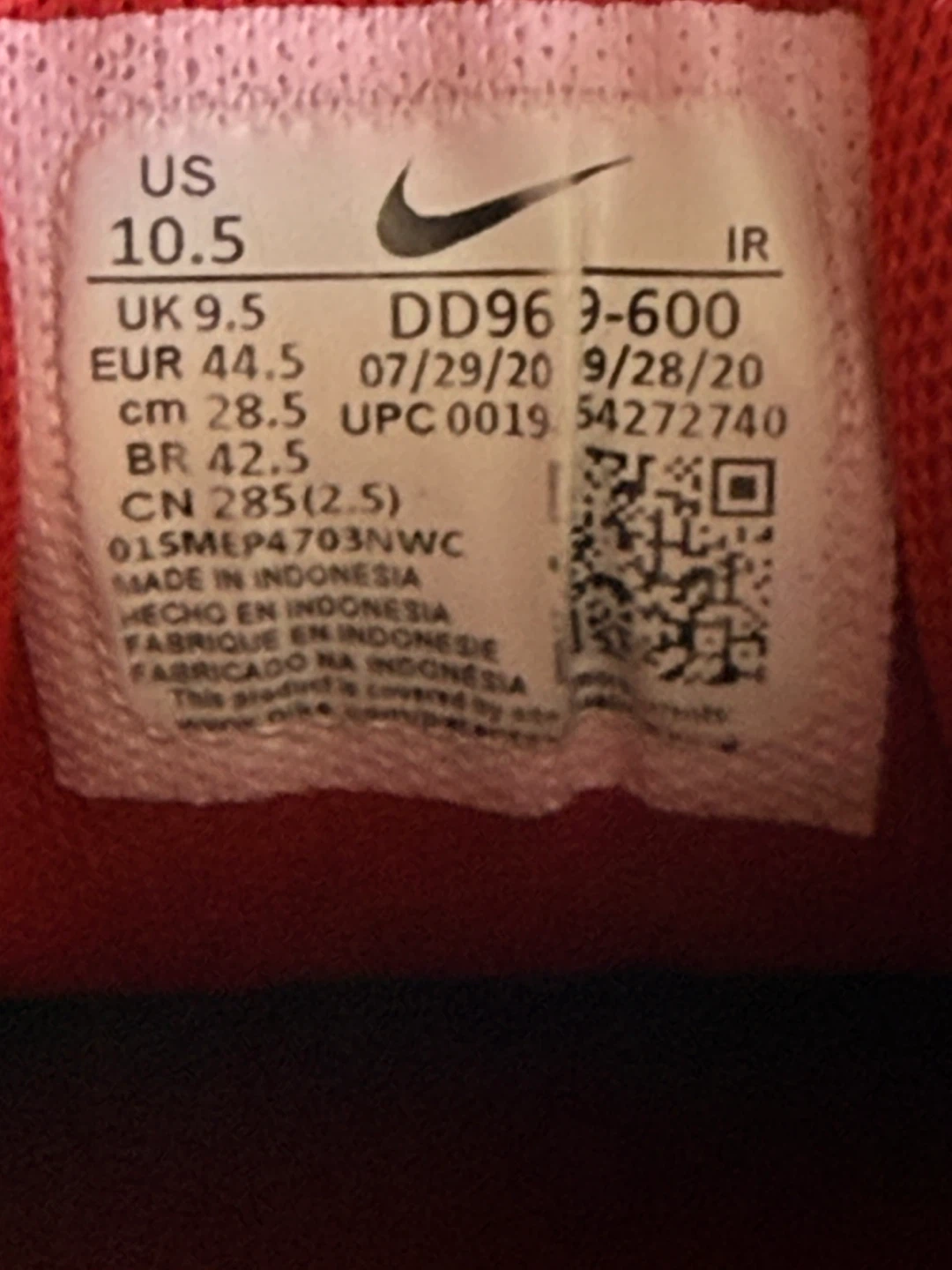 Nike Air Max Plus TN Red - Size 10.5 - photo 2