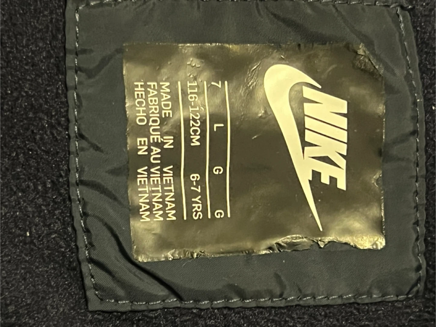 Nike Puffer Jacket Size 7 - Black & Blue - photo 4