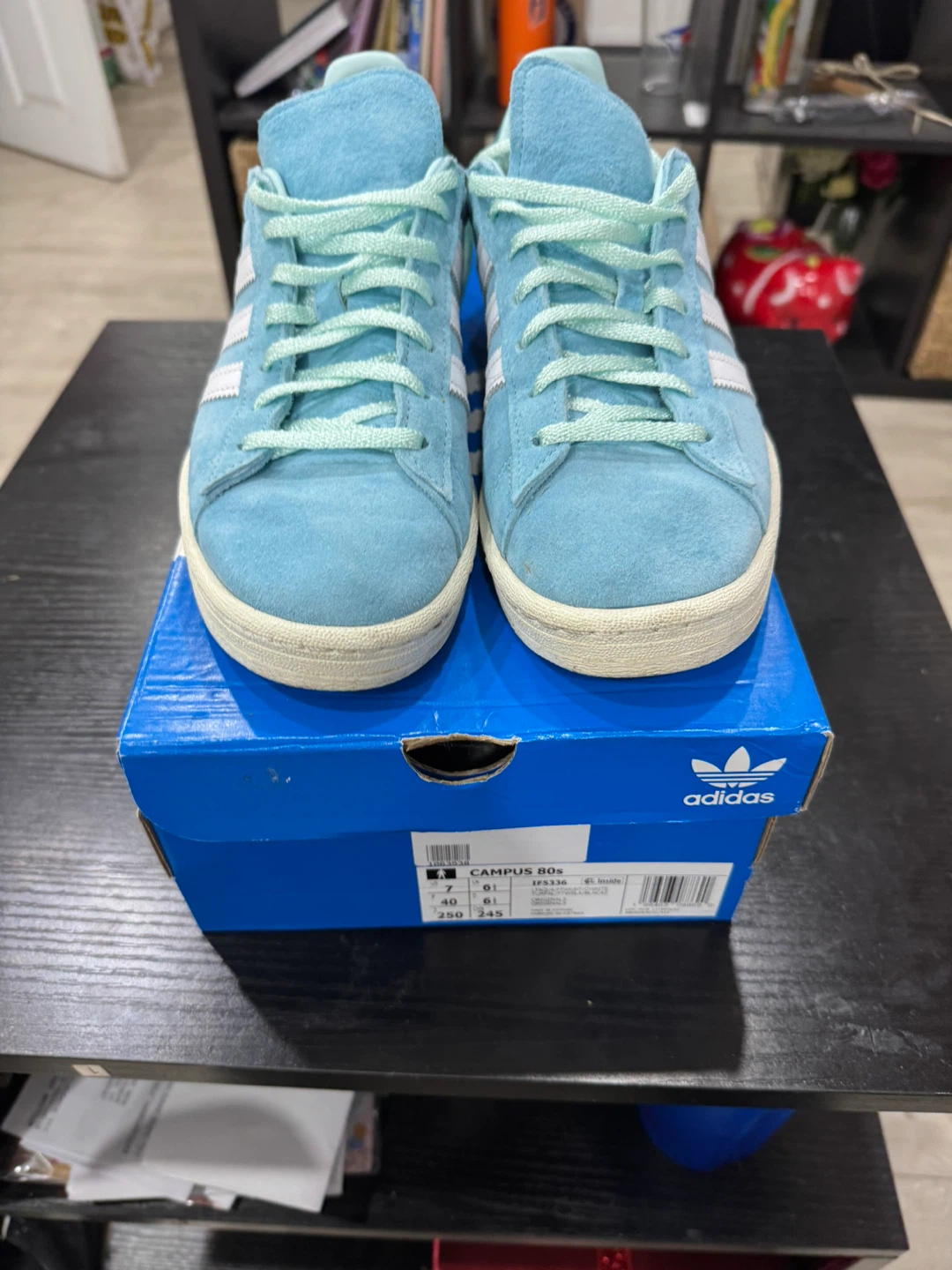 Adidas Campus 80s Light Blue, Size 9
