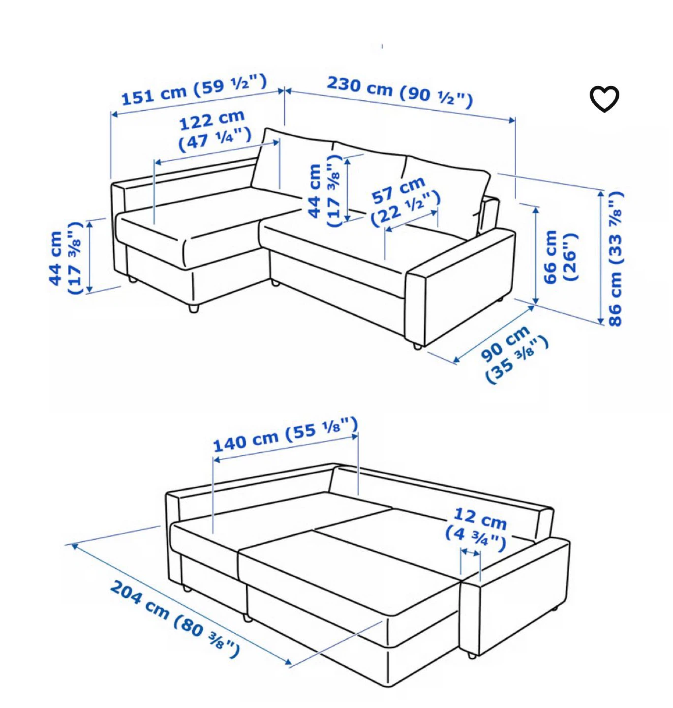 IKEA Friheten Sleeper Sectional Sofa - photo 4
